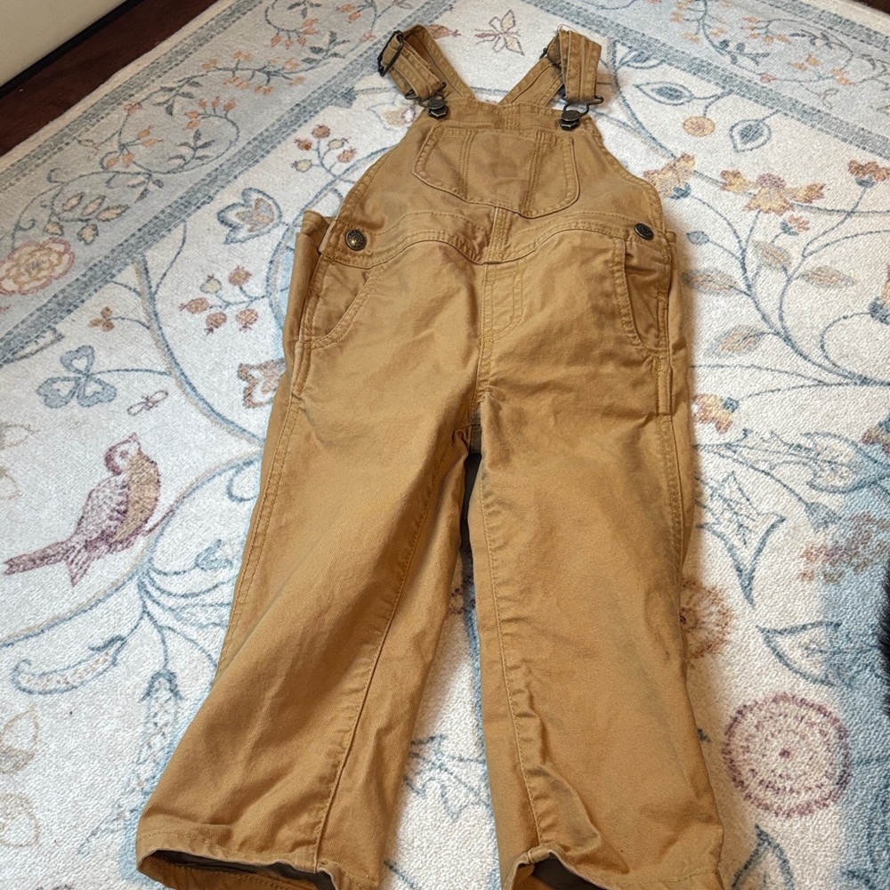 LL Bean Tan Overalls